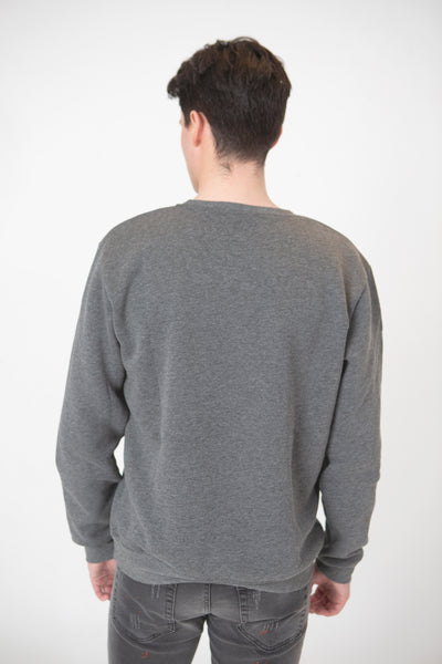 TIM SIGNITURE CREWNECK JUMPER  - GREY