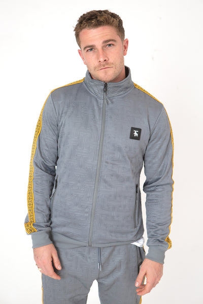 HRM FITTED COLLARED TRACKSUIT GREY